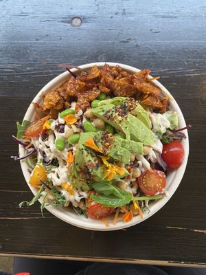 tempeh salad at The Organic Boho in Copenhagen