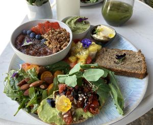 Boho brunch platter (also comes with focaccia, not pictured)     at The Organic Boho in Copenhagen