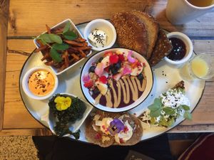 Fantastiske farver og smag at The Organic Boho in Copenhagen