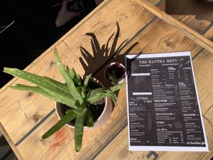 Menu at The Organic Boho in Copenhagen