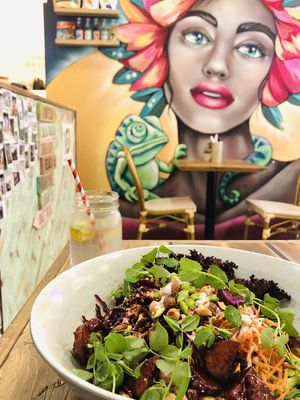 Tempeh salad :) at The Organic Boho in Copenhagen