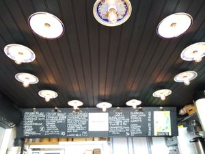 Innovativ interior at PAUSA MAT O GELATO in Simrishamn