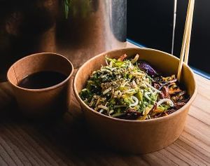 Our CRISPY NOODLES! at PAUSA MAT O GELATO in Simrishamn