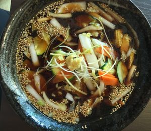 shoyu ramen vegan at Iimori Gyoza Bar in Frankfurt