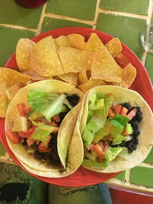 Vegan double tacos! at Ahora Mexican Cuisine in Ottawa