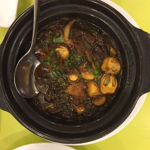 3 kinds of mushrooms braised- delicious flavorful broth at Loving Hut - Hoa Dang in Ho Chi Minh City