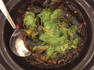 Seaweed rolls stuffed with tofu braised at Loving Hut - Hoa Dang in Ho Chi Minh City