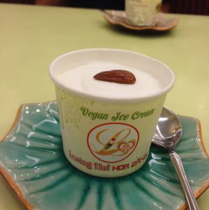 a highlight, vegan ice cream : )  at Loving Hut - Hoa Dang in Ho Chi Minh City
