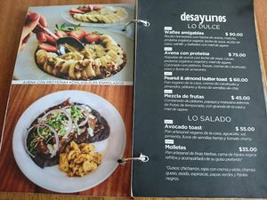 Menú at Nadis Go Vegan in Torreon