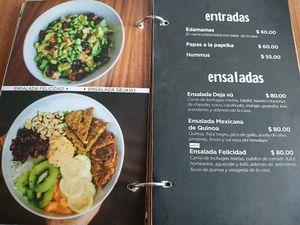 Menú at Nadis Go Vegan in Torreon