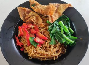 Wanton Noodle at Healthy Vegetarian 健康素食 in Central Singapore