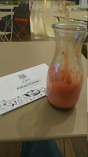 fresh juices at PUR etc - Place des Halles in Strasbourg