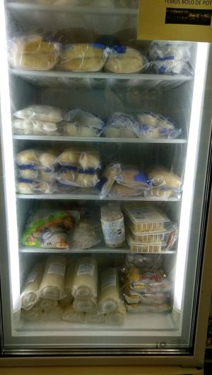 Vegan and vegetarian foods from Boatman Vegetarianos at Mercado Via Brasil in Mem Martins