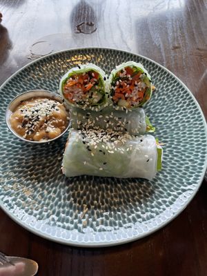 Salad rolls   at Juju in Durham