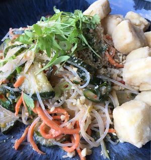 bean thread noodle salad with tofu at Juju in Durham