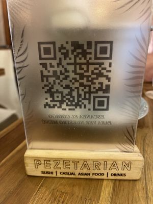 Restaurant name at Pezetarian in Cartagena