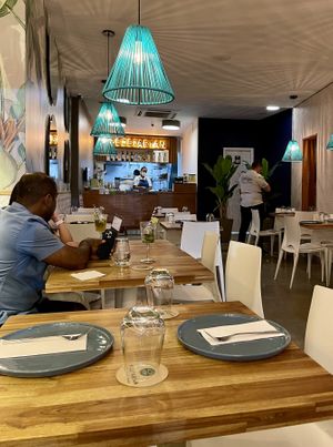 Great open kitchen area at Pezetarian in Cartagena