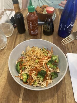 Veggie noodles  at Pezetarian in Cartagena