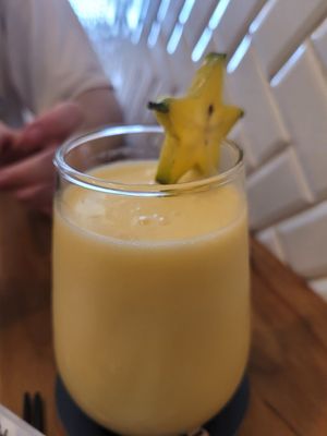 pineapple juice at Pezetarian in Cartagena