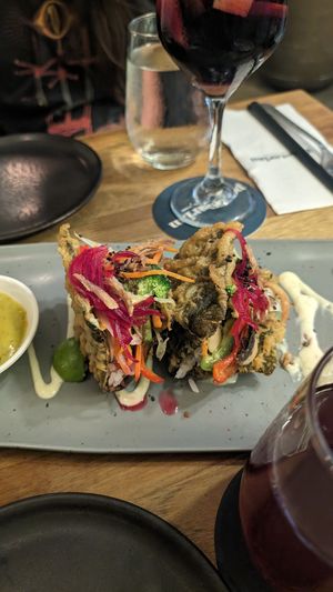 Tako sushi at Pezetarian in Cartagena