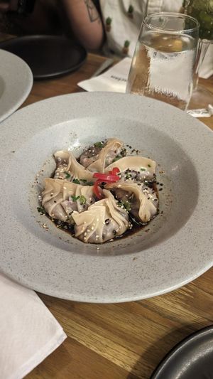 Gyozas at Pezetarian in Cartagena