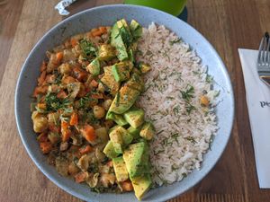 Chickpea curry - 4.5/5 at Pezetarian in Cartagena