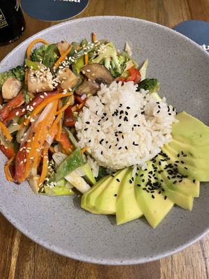 Hot bow veggie  at Pezetarian in Cartagena