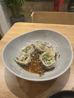 Gyozas  at Pezetarian in Cartagena