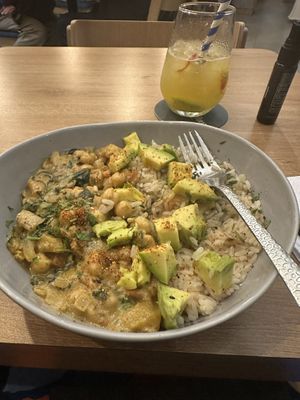 Curry garbanzo   at Pezetarian in Cartagena