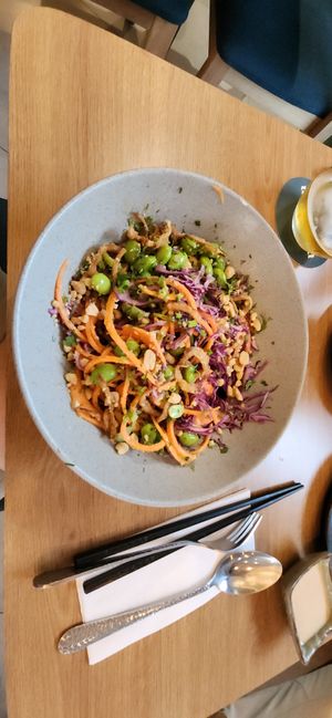 Salad at Pezetarian in Cartagena