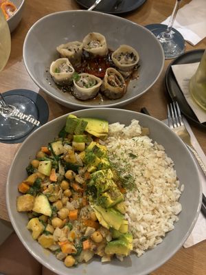 Chickpea curry  at Pezetarian in Cartagena