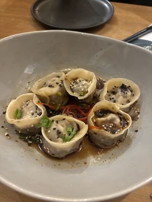 Veggie dumplings   at Pezetarian in Cartagena
