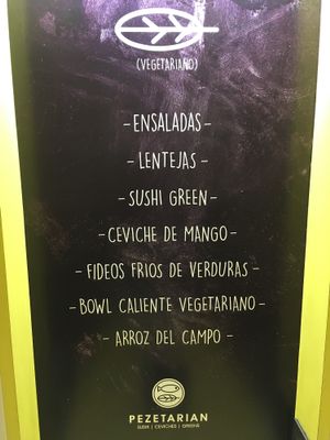 Veg. as of Jan. 2018 at Pezetarian in Cartagena