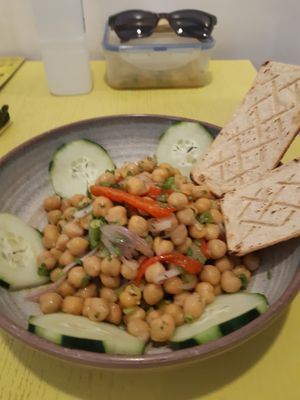 Mediterean salad at Pezetarian in Cartagena