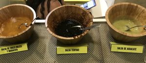 Each one was really good, but I especially liked the avocado salsa at Pezetarian in Cartagena