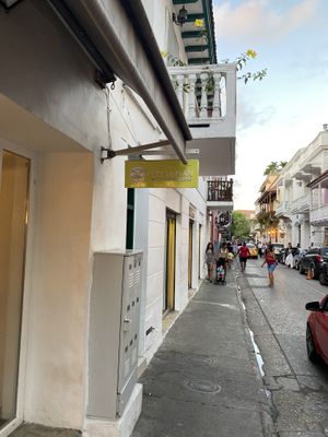 View from the street at Pezetarian in Cartagena