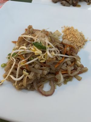Tofu Pad Thai! Had a lovely flavour (wish the portion was bigger, it was very small)   at Spice in Hvar