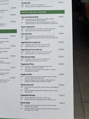 Spice menu  at Spice in Hvar