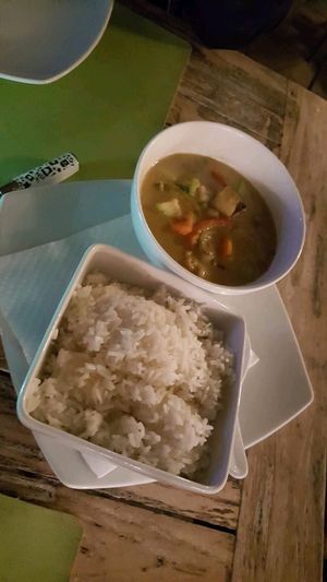 curry, very spicy! at Spice in Hvar