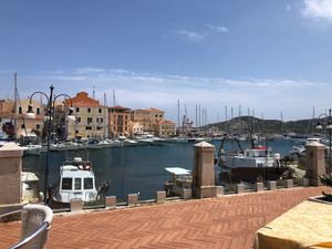 View from the terrace at Perla Blu in La Maddalena