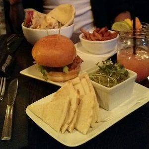Hummus. Burger. Mocktails. at L'Gros Luxe in Longueuil