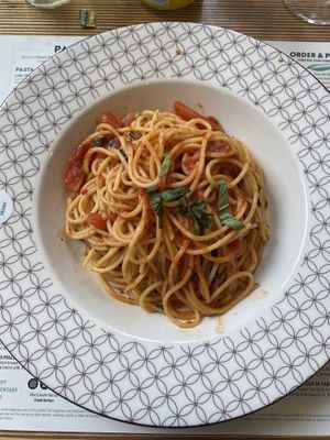 Spaghetti al pomodoro  at ASK Italian in Lichfield