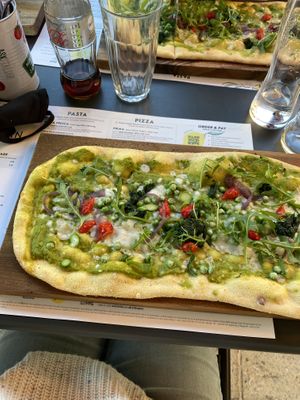 Vegan pea pizza 🍕  at ASK Italian in Lichfield