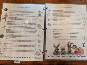 menu at Chickpea Restaurant in Vancouver