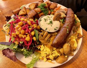 Scramble at Chickpea Restaurant in Vancouver