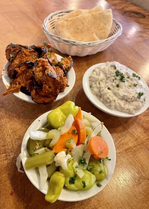 Eggplant galore! at Chickpea Restaurant in Vancouver
