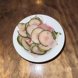 Marinated Cucumbers, small size  at Chickpea Restaurant in Vancouver