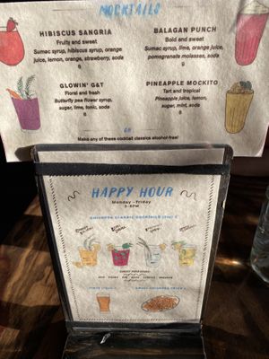 Fun drinks!!  at Chickpea Restaurant in Vancouver