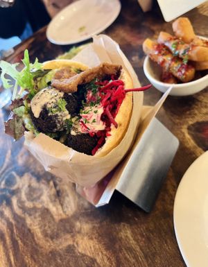   at Chickpea Restaurant in Vancouver