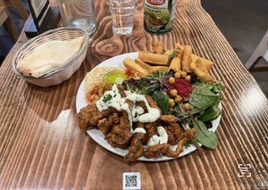   at Chickpea Restaurant in Vancouver